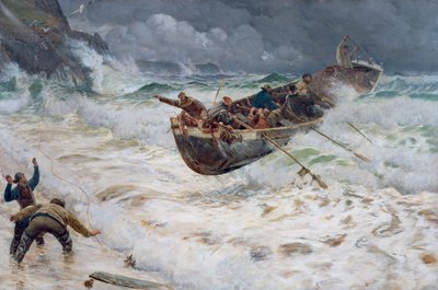 Miten vene tuli kotiin, 1886 tekijältä Charles Napier Hemy