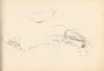 Luonnoskirja (öljy ja kynä paperille) tekijältä Charles Napier Hemy