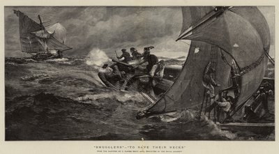 Salakuljettajat, pelastaakseen kaulansa tekijältä Charles Napier Hemy