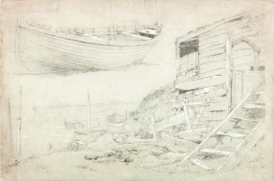 Opiskelut (vartalonväri ja kynä paperille) tekijältä Charles Napier Hemy