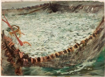 Study for "Pilchards", n. 1897 (öljy paperille) tekijältä Charles Napier Hemy