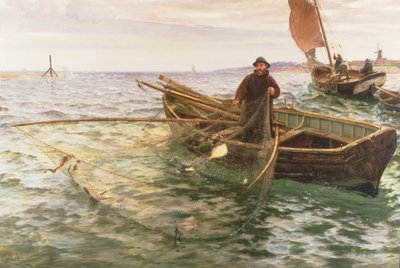 Kalastaja, 1888 tekijältä Charles Napier Hemy