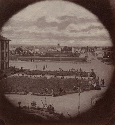 Vincennesin keisarillinen turvapaikka, näkymä Charentoniin, 1858-59. tekijältä Charles Nègre