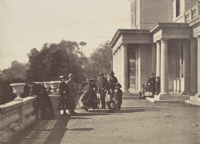 [Lord Brougham ja hänen perheensä, Cannes], 1862. tekijältä Charles Nègre