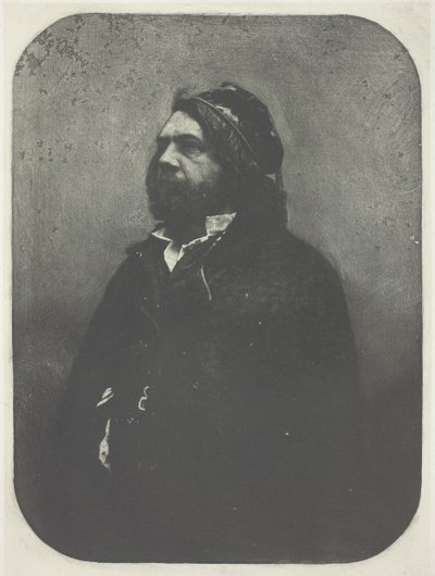 Muotokuva Theophile Gautierista Nadarin jälkeen, n. 1857, painettu 1982. tekijältä Charles Nègre
