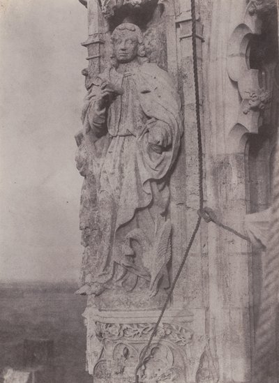 Pyhä Johannes Evankelista, Chartresin katedraali, n. 1854. tekijältä Charles Nègre