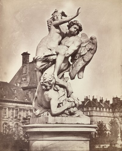Tuileries-patsas: G. Marsy ja A. Flamen: Boreas sieppaamassa Orythiaa tekijältä Charles Nègre