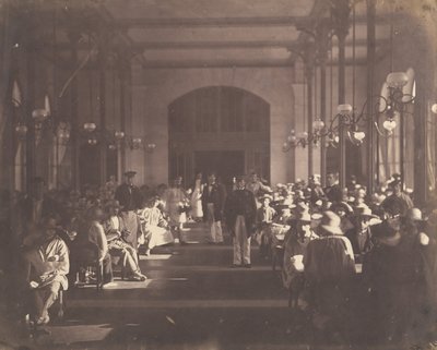 Keisarillisen turvapaikan ruokasali Vincennesissä, 1858-59. tekijältä Charles Nègre