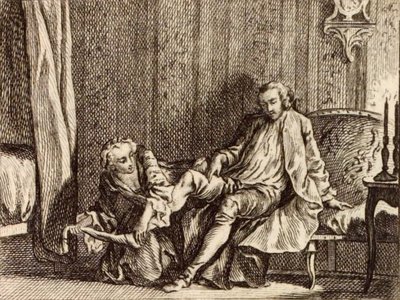 Rakastunut kurtisaani tekijältä Charles Nicolas Cochin
