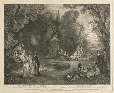 Bacchuksen lehto, 1727. tekijältä Charles Nicolas Cochin