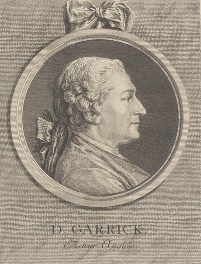 David Garrickin muotokuva, 1764 tekijältä Charles Nicolas Cochin