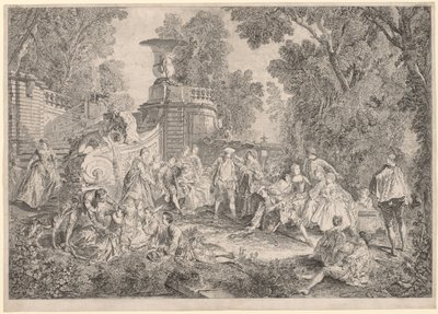 The Game of Blind Mans Bluff, 1739. tekijältä Charles Nicolas Cochin