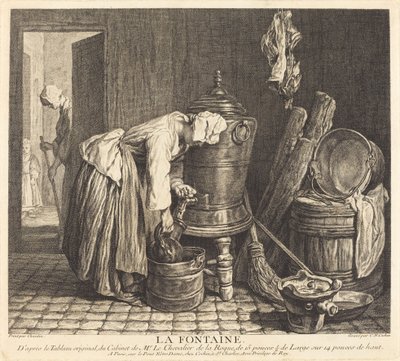 Suihkulähde tekijältä Charles Nicolas Cochin I after Jean Siméon Chardin