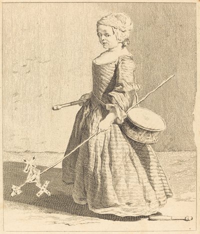 Nuori sotilas tekijältä Charles Nicolas Cochin I after Jean Siméon Chardin