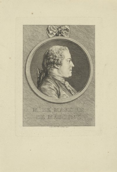 Abel-François Poisson de Vandières, markiisi de Marigny 1727-1781, 1757. tekijältä Charles Nicolas Cochin the younger