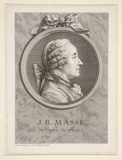 Jean-Baptiste Massen muotokuva tekijältä Charles Nicolas Cochin the younger