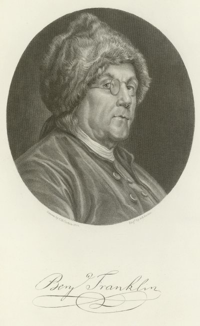 Benjamin franklin tekijältä Charles Nicolas II Cochin