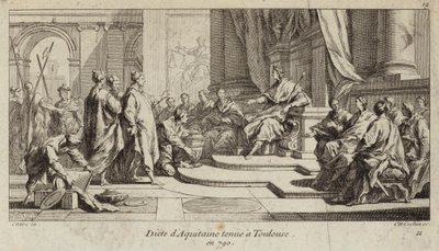 Toulousessa pidetty Akvitanian dieetti, 790 (kaiverrus) tekijältä Charles Nicolas II Cochin