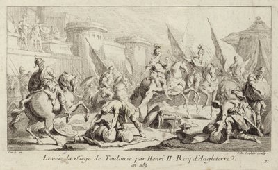 Englannin kuningas Henrik II nostaa Toulousen piirityksen tekijältä Charles Nicolas II Cochin