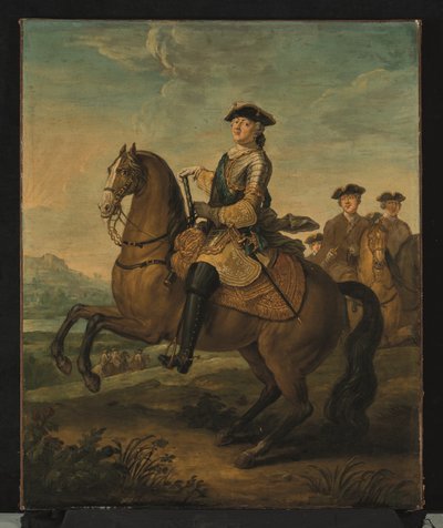 Ludvig XV:n ratsastusmuotokuva (öljy kankaalle) tekijältä Charles Parrocel