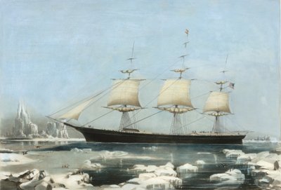 Clipper Ship Red Jacket - Jäällä Cape Hornin edustalla, hänen matkallaan Australiasta Li..., 1855 tekijältä Charles Parsons