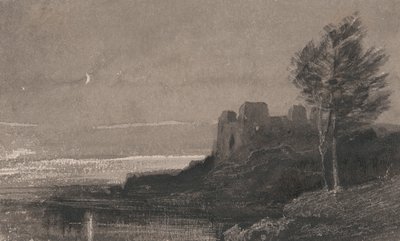 Linna veden äärellä kuunvalossa tekijältä Charles Parsons Knight