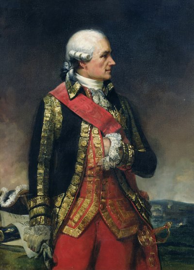 Jean-Baptiste de Vimeur (1725-1807) Rochambeaun kreivi (öljy kankaalle) tekijältä Charles-Philippe Lariviere