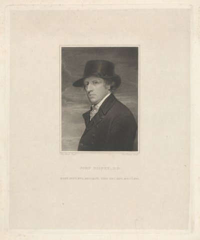 John Disney D.D., syntynyt 17. syyskuuta 1746, kuollut 26. joulukuuta 1816 tekijältä Charles Picart