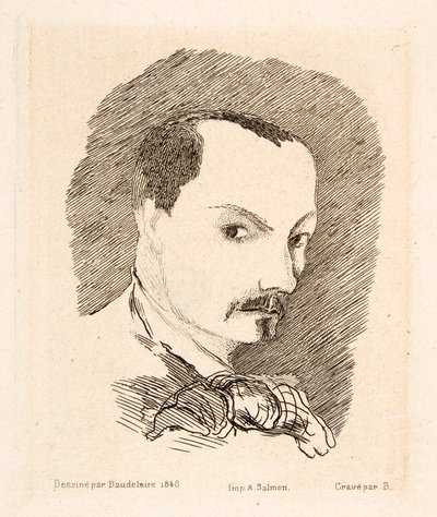 Charles Baudelairen omakuva, pubi. 1869. tekijältä Charles Pierre Baudelaire
