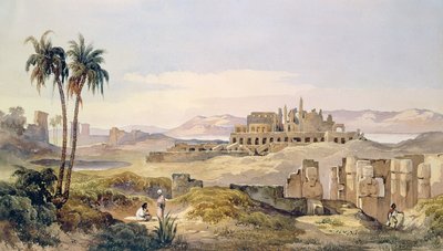 Näkymä Karnakin raunioista Egyptissä tekijältä Charles Pierron