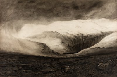 Talvi, Llyn Dulyn, päiväämätön (akvarelli paperille) tekijältä Charles Potter