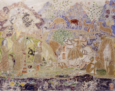 Figuurit ja peura tekijältä Charles Prendergast