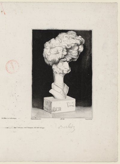 Charles Ramelet (1805-1851) Hector Berlioz Jean-Pierre Dantanin (1800-1869) rintakuvan jälkeen tekijältä Charles Ramelet