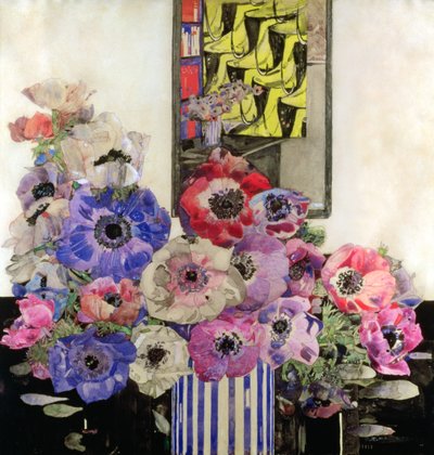 Anemones, n. 1915-1916 (wc ja kynä paperille) tekijältä Charles Rennie Mackintosh
