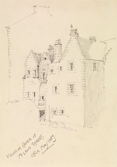 Talo Mcleod Streetin kulmassa tekijältä Charles Rennie Mackintosh