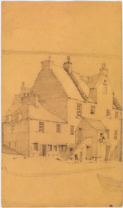 Lyijykynäpiirros vanhoista rakennuksista, luultavasti Glasgowssa (lyijykynä, paperi) tekijältä Charles Rennie Mackintosh