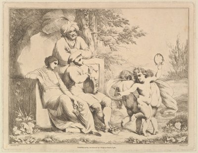Kolme puttia tanssii piiperille, 1. maaliskuuta 1780. tekijältä Charles Reuben Ryley