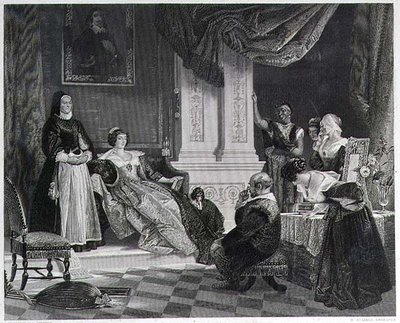 Sancho ja herttuatar, R. Stainesin kaiverrus (kaiverrus) (katso myös 15321) tekijältä Charles Robert (after) Leslie