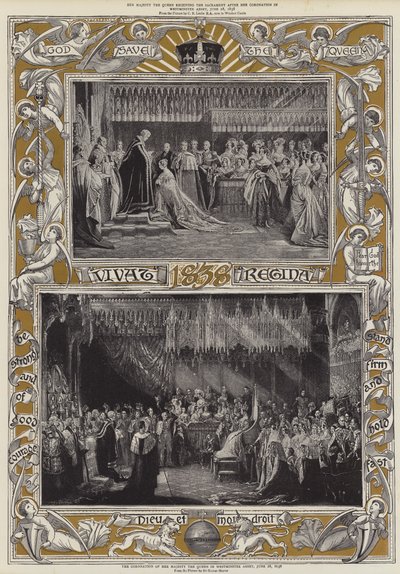 Hänen Majesteettinsa kuningattaren kruunajaiset Westminster Abbeyssa, 28. kesäkuuta 1838 tekijältä Charles Robert Leslie
