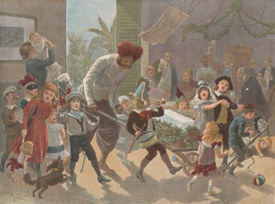 The Yule Log in India – Bringing in the Ice, The Graphic Christmas Numb..., 2. joulukuuta 1889. tekijältä Charles Roberts