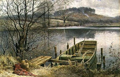 River Ferry (akvarelli ja guassi) tekijältä Charles Robertson