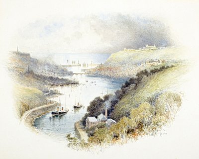 Whitby, Yorkshire (akvarelli) tekijältä Charles Robertson