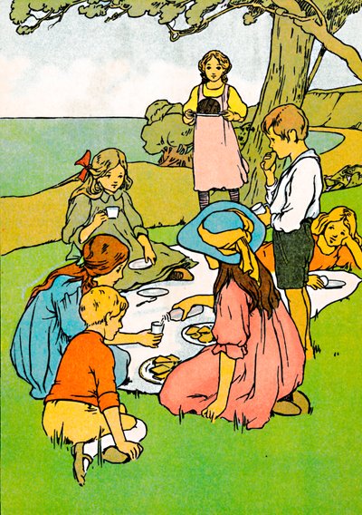 Jouluillallinen Uudessa-Seelannissa, 1912 tekijältä Charles Robinson