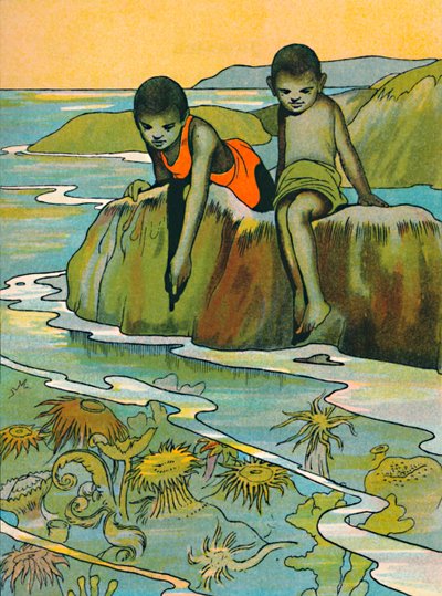 Puutarha meressä, 1912 tekijältä Charles Robinson