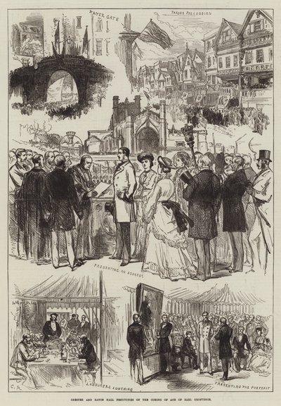 Chester ja Eton Hall -juhlat Earl Grosvenorin ikääntymisen yhteydessä tekijältä Sir John Charles Robinson
