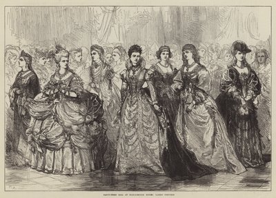 Fancy-Dress Ball Marlborough Housessa, Naisten puvut tekijältä Sir John Charles Robinson