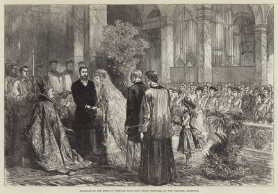 Norfolkin herttuan häät lady Flora Hastingsin kanssa oratoriossa Bromptonissa tekijältä Sir John Charles Robinson