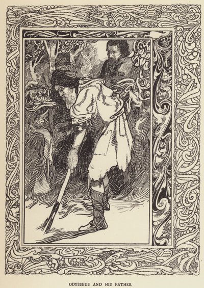 Odysseus ja hänen isänsä tekijältä Sir John Charles Robinson