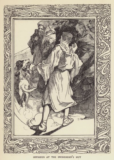 Odysseus sikapaimen kotalla tekijältä Sir John Charles Robinson