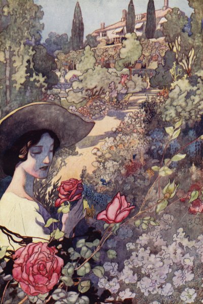 Sentimentaalinen puutarhamme: Kesä (värilitho) tekijältä Charles Robinson